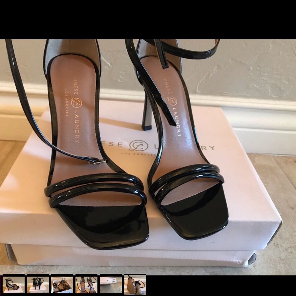 Chinese Laundry Glossy Black Heels